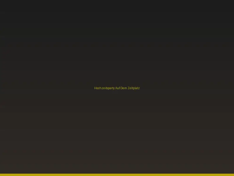 Hochzeitsparty auf dem Zeltplatz