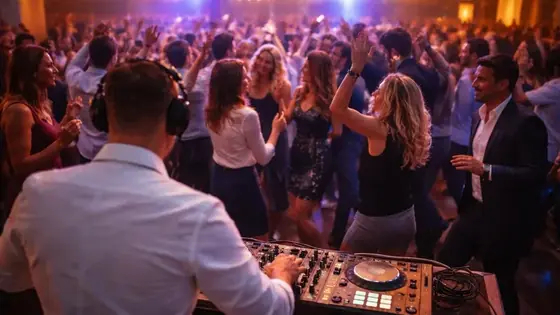DJ Rico Cinsano bei interner Firmenfeier, DJ für Firmenfeier