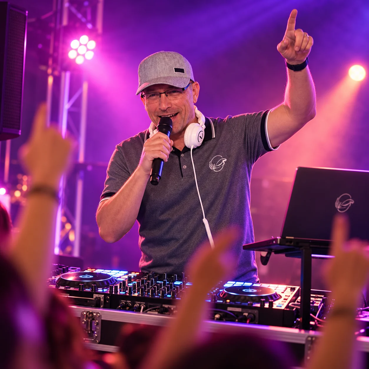 DJ Rico Cinsano am DJ-Pult
