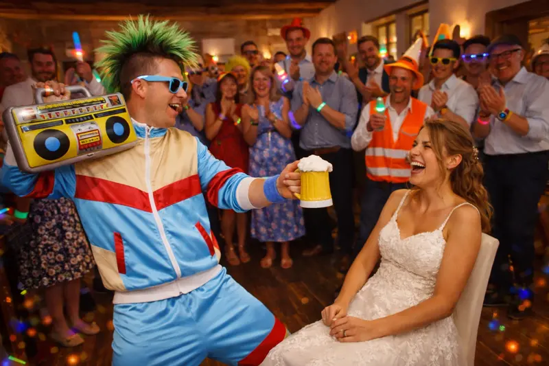 Brautverziehen auf einer Hochzeit