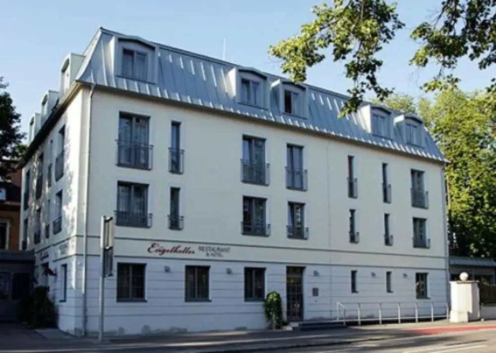 Außenansicht des Engelkeller Memmingen, Restaurant und Hotel