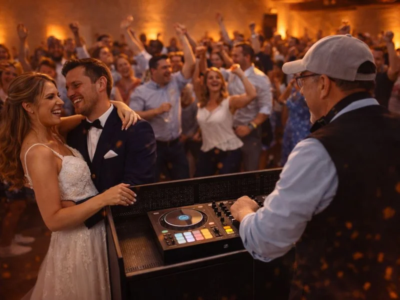 Hochzeits-DJ Rico Cinsano auf einer Hochzeitsfeier in Aichach-Friedberg