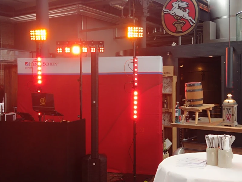 After-Messe-Party DJ Aufbau in der Kälberhalle Augsburg